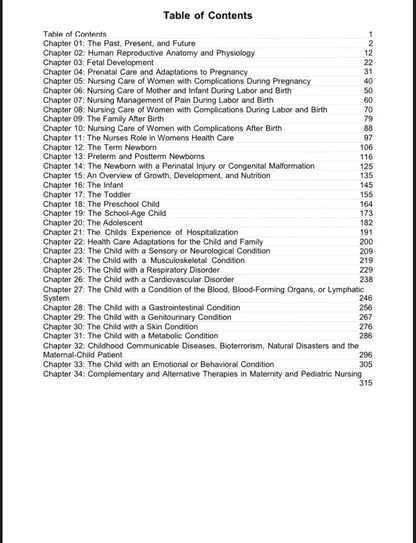 Test Bank - Introduction to Maternity and Pediatric Nursing 7th edition by Leifer